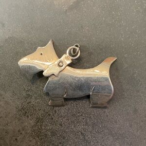 Silver Scottie Dog Pendant